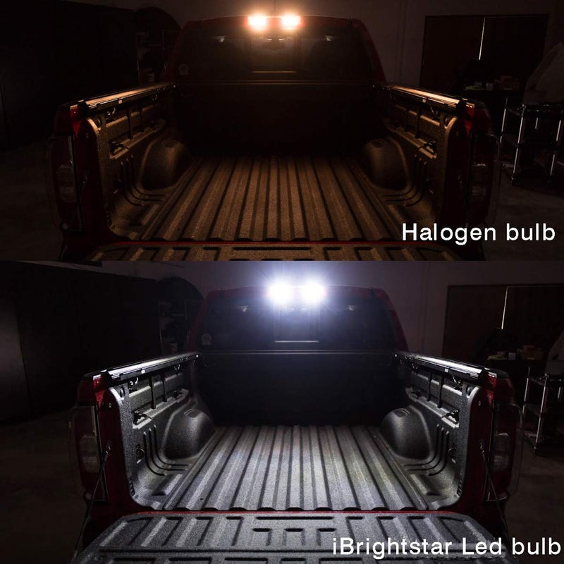 iBrightstar 12-24V Super Bright 194 912 921 168 175 2825 W5W T10 LED Bulbs with projectors for Car Truck 3rd Brake Lamp Cargo Lights, White/Red - Image 4